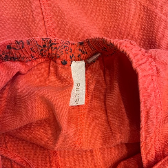 Anthropologie Pilcro Flutter Sleeve Coral Midi Dress - Picture 8 of 12